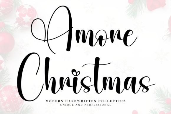 Amore Christmas: A Luxurious Script for Editorial Design