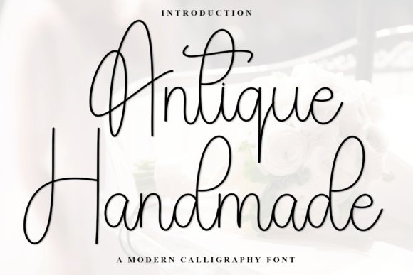Antique Handmade: A Festive Script Font for Holiday Crafts