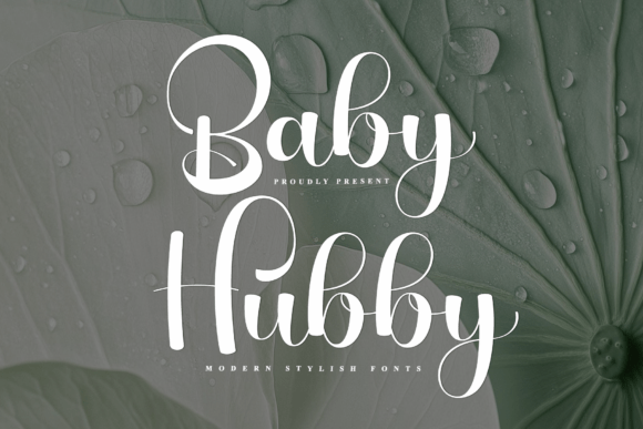 Baby Hubby: The Bold Handwritten Font for Scroll-Stopping Social Media