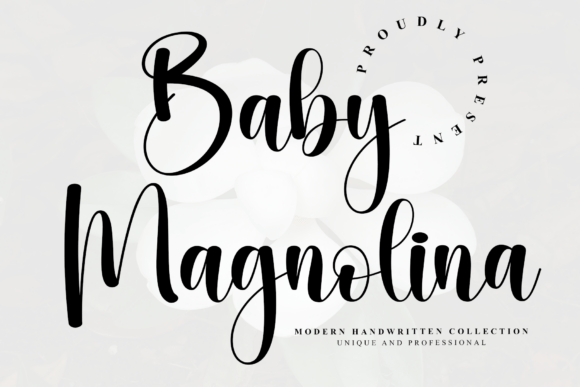 Baby Magnolina: A Refined Script Font for Editorial Design