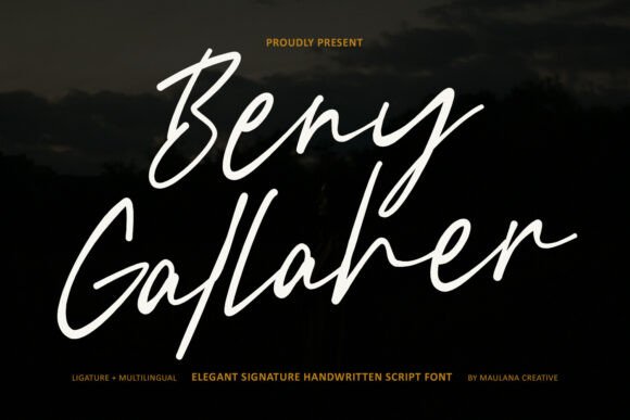 Beny Gallaher: A Script Font for Polished Small Business Branding