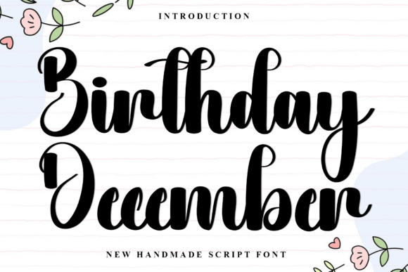 Birthday December: A Creative Font for Warm Brand Identity