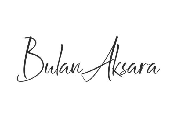 Bulan Aksara: A Handcrafted Signature Script for Elegant Branding
