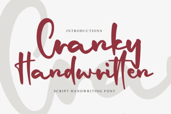 Cranky Handwritten: Elevate Digital Brand Identity