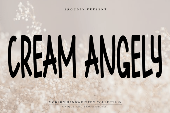 Cream Angely: Elevate Your Brand With Modern Handwritten Typography