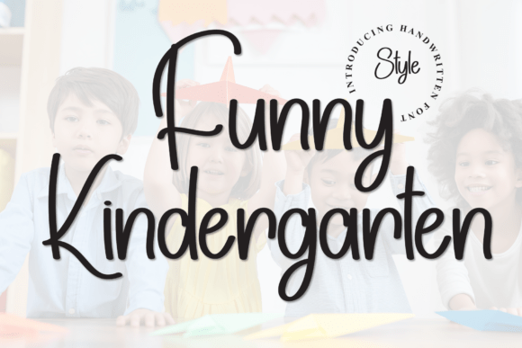 Funny Kindergarten: A Handwritten Typeface for Playful Brand Identities