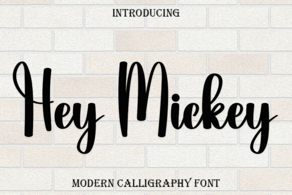Hey Mickey: The Sweet Script Font for Cohesive Brand Identity