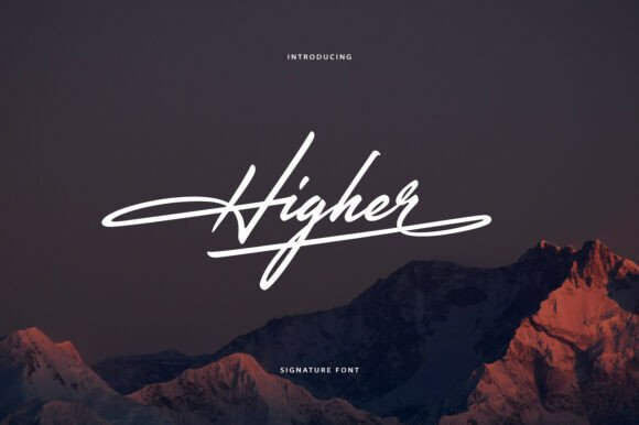 Higher: The Handwritten Font for Authentic Craft Brands
