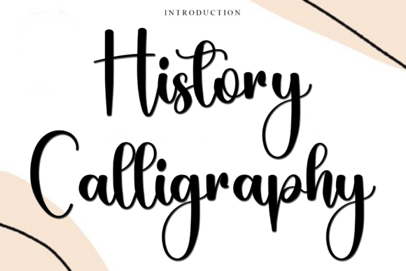 History Calligraphy: A Premium Typeface for Handmade Branding