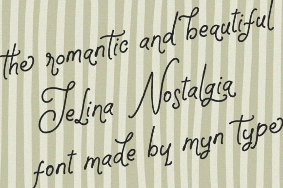 Jelina Nostalgia: A Web Designer’s Take on Natural Script Typography