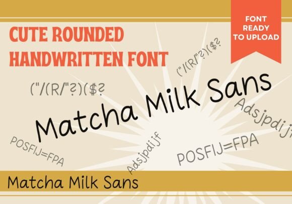 Matcha Milk Sans: The Friendly Typeface for Small Business Branding