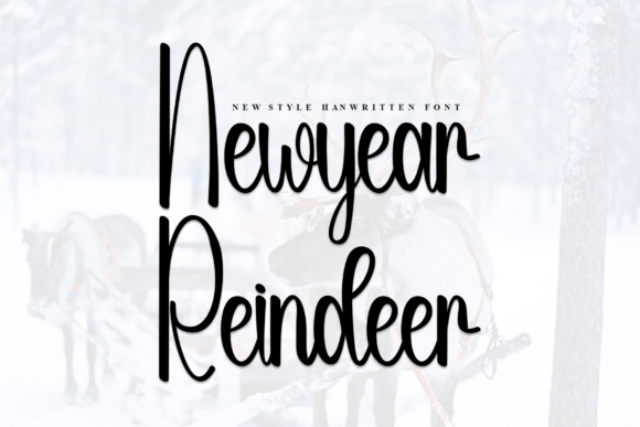 Newyear Reindeer: The Handwritten Font for Scroll-Stopping Social Media Graphics