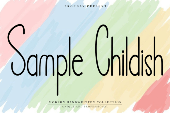 Sample Childish: A Playful Typeface for Editorial Design