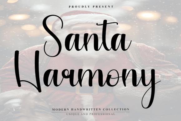 Santa Harmony: A Handwritten Font for Authentic Brand Identity