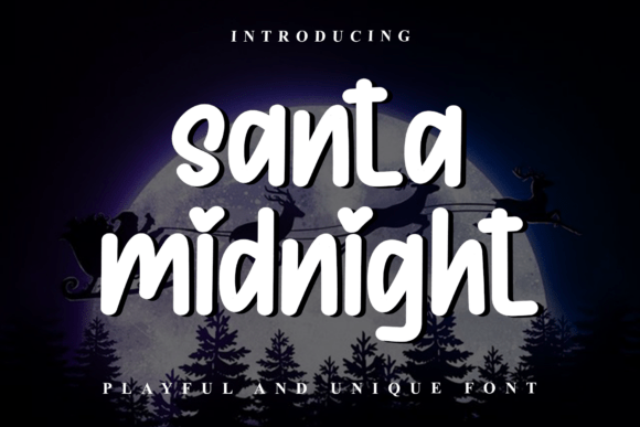 Santa Midnight: The Modern Script Font for Elegant Craft Projects