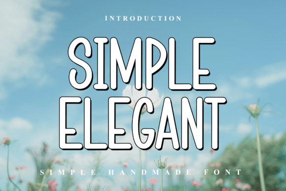 Simple Elegant: A Modern Script Typeface for Refined Brand Identity