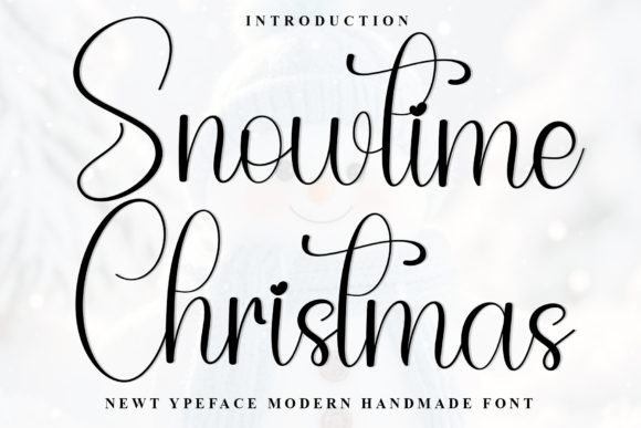 Snowtime Christmas: A Festive Typeface for Holiday Web Design