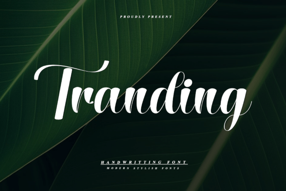 Tranding: A Handwritten Font for Authentic Brand Identity