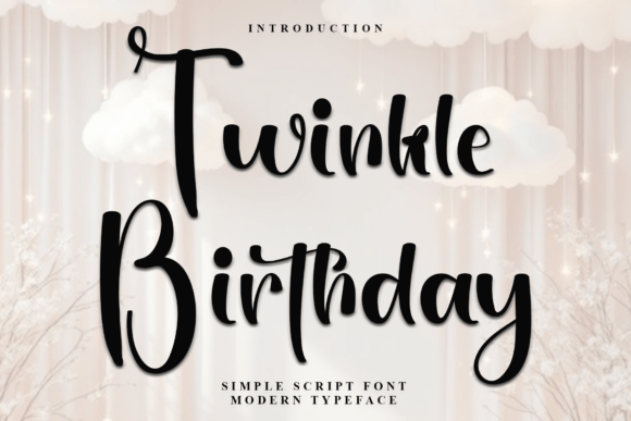 Twinkle Birthday Typeface: A Soft Script for Digital Branding