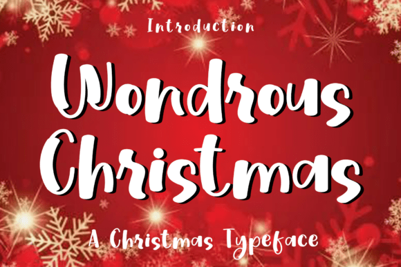 Wondrous Christmas: Elevate Your Brand Identity with Graceful Typography